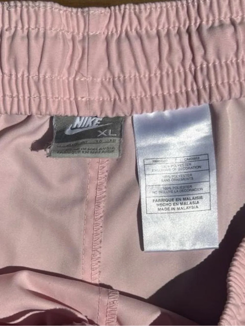 Nike Pink & White Vintage Athletic Shorts